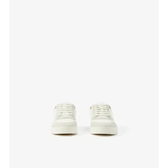 Leather, Suede and Check Sneakers