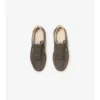 Leather, Suede and Check Terrace Sneakers 
