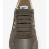 Leather, Suede and Check Terrace Sneakers 
