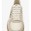Leather, Suede and Check Terrace Sneakers 