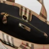 Logo Appliqua Vintage Check E-Canvas Tote