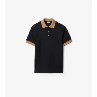 Logo Collar Cotton Polo Shirt