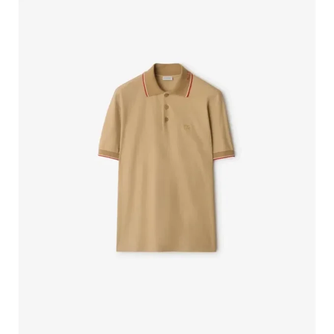 Logo Collar Cotton Polo Shirt