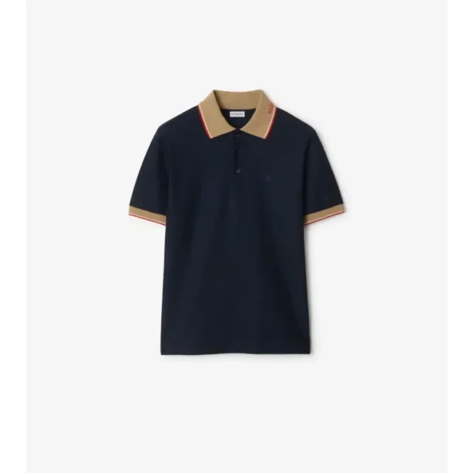 Logo Collar Cotton Polo Shirt