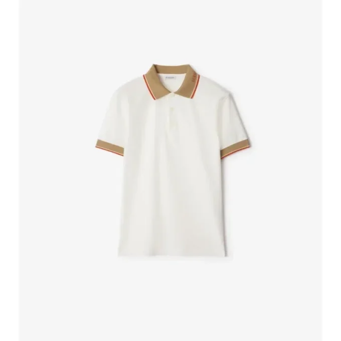 Logo Collar Cotton Polo Shirt