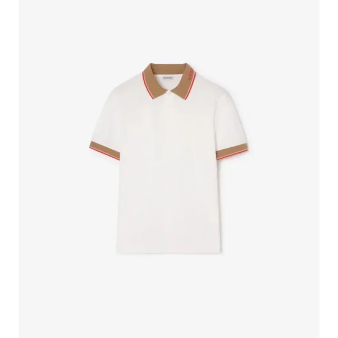 Logo Collar Cotton Polo Shirt