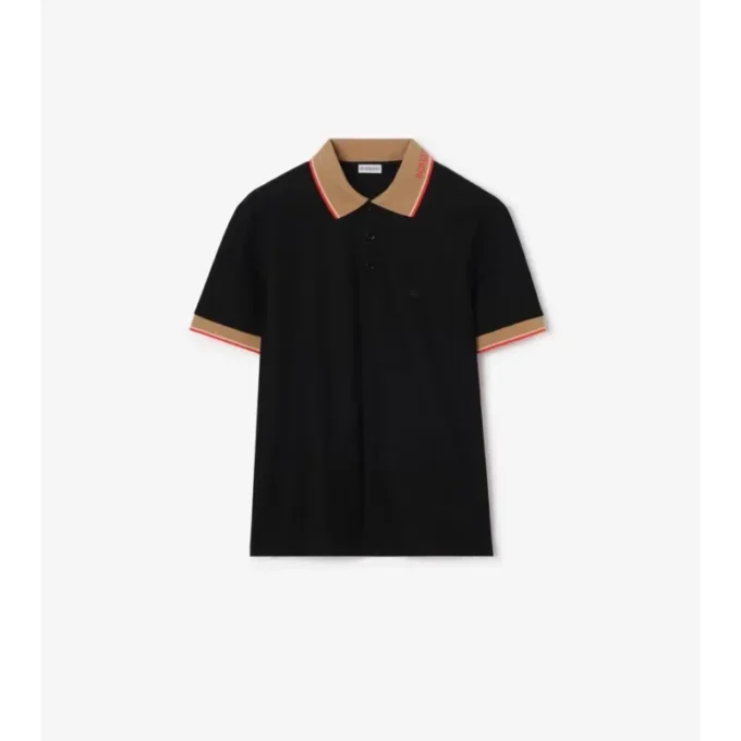 Logo Collar Cotton Polo Shirt