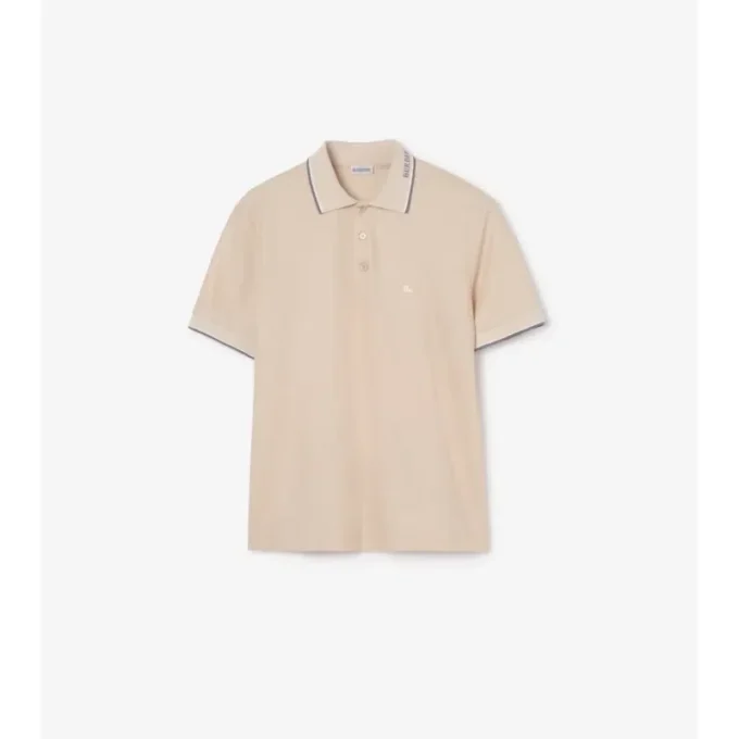 Logo Collar Cotton Polo Shirt