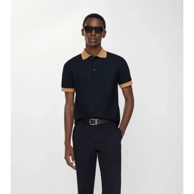 Logo Collar Cotton Polo Shirt