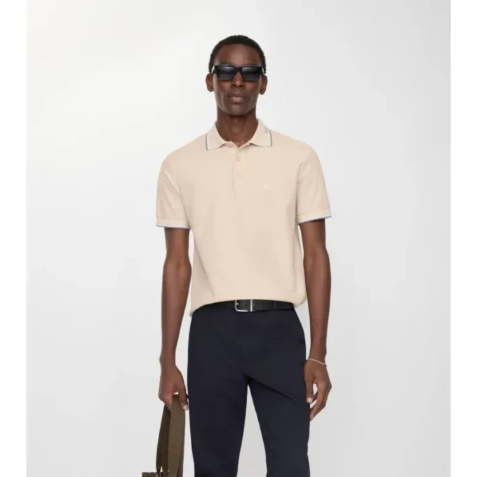 Logo Collar Cotton Polo Shirt