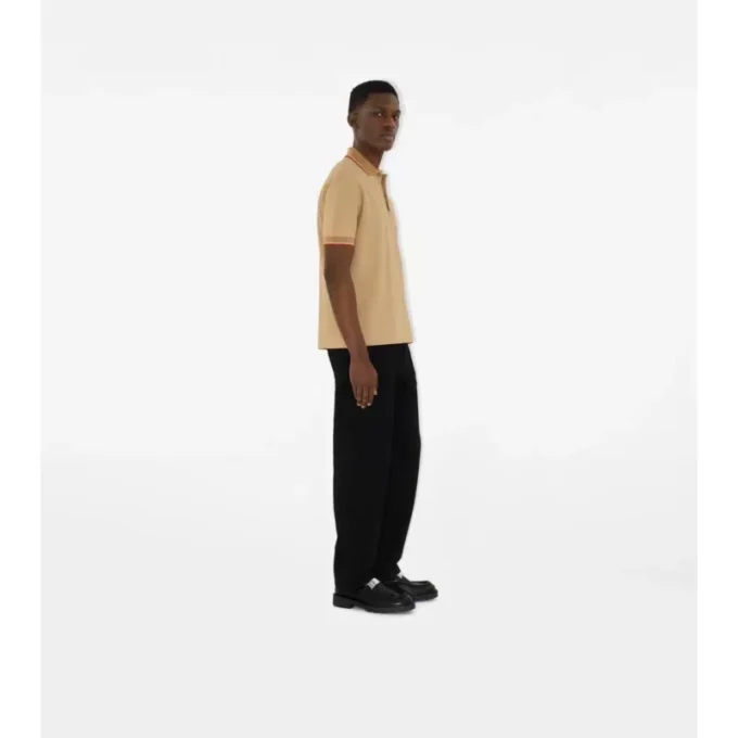 Logo Collar Cotton Polo Shirt