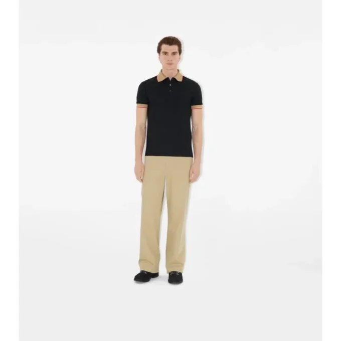 Logo Collar Cotton Polo Shirt