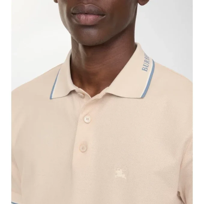 Logo Collar Cotton Polo Shirt