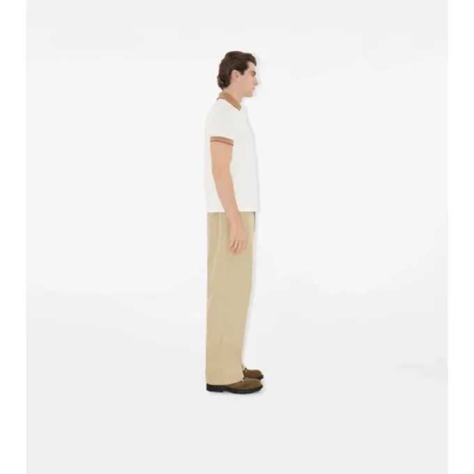 Logo Collar Cotton Polo Shirt