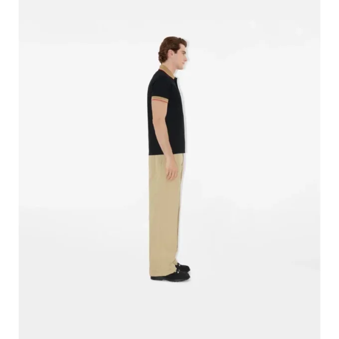 Logo Collar Cotton Polo Shirt