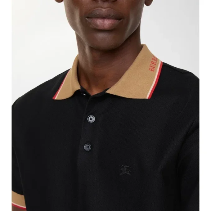 Logo Collar Cotton Polo Shirt