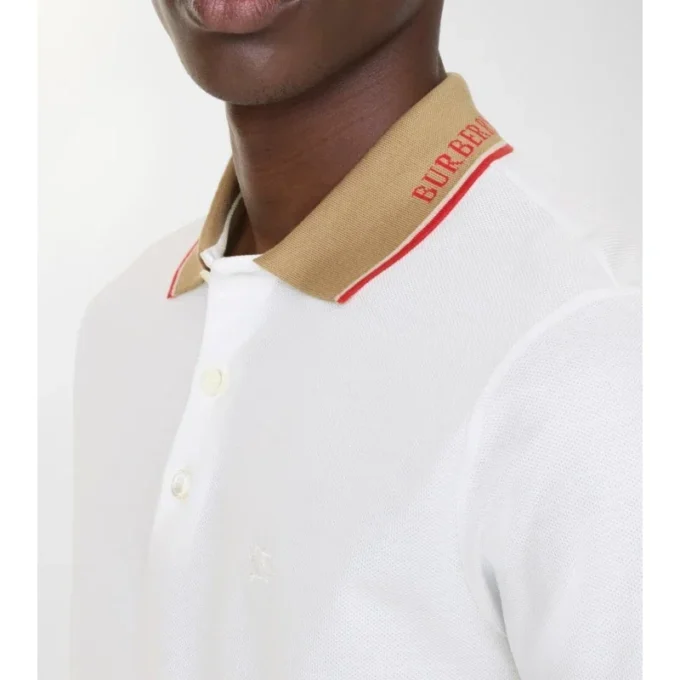 Logo Collar Cotton Polo Shirt