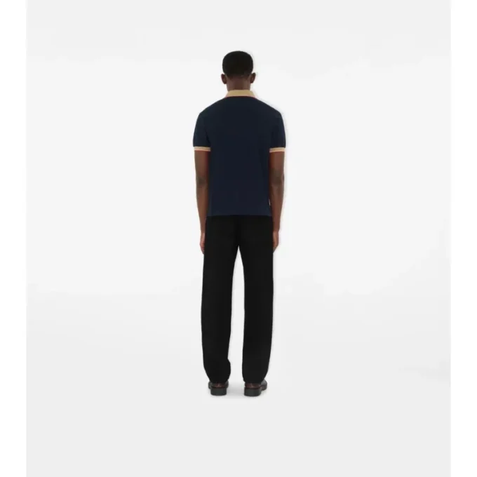 Logo Collar Cotton Polo Shirt
