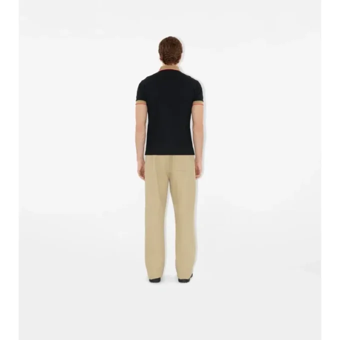 Logo Collar Cotton Polo Shirt