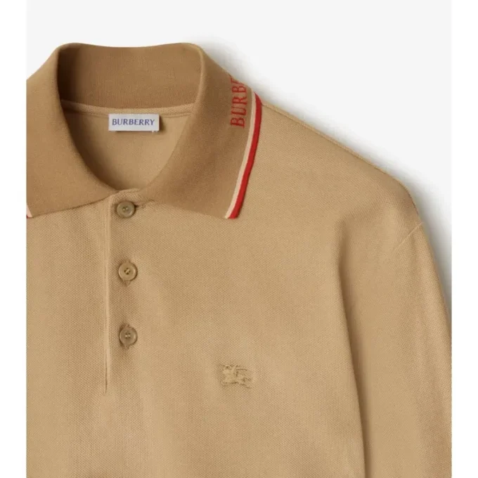 Logo Collar Cotton Polo Shirt
