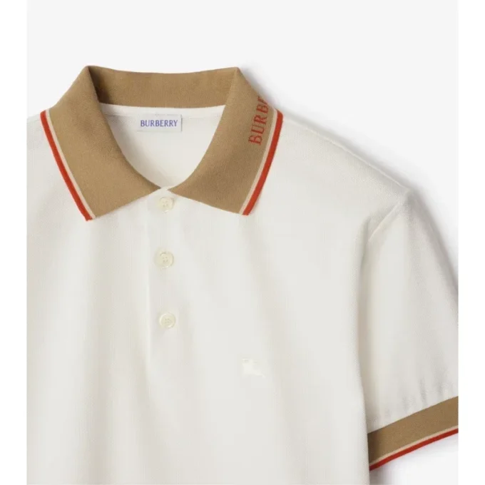 Logo Collar Cotton Polo Shirt