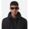 Logo Detail Rectangular Frame Sunglasses