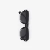 Logo Detail Rectangular Frame Sunglasses
