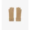 Logo Patch Wool Blend Gloves