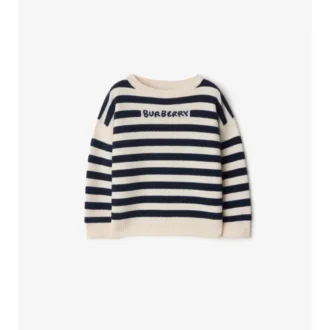 Logo Striped Wool Sweater