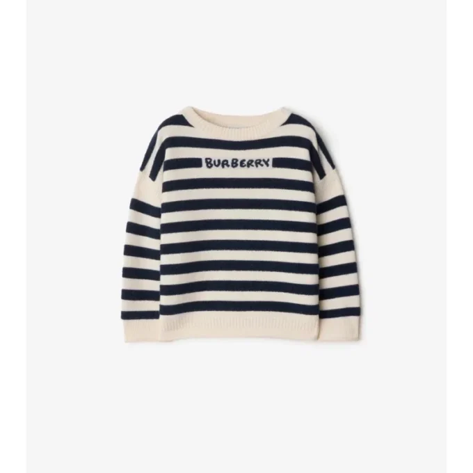 Logo Striped Wool Sweater