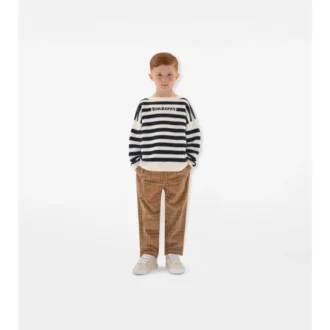 Logo Striped Wool Sweater