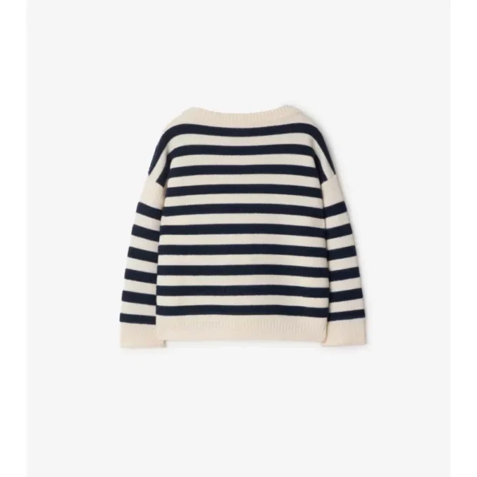 Logo Striped Wool Sweater