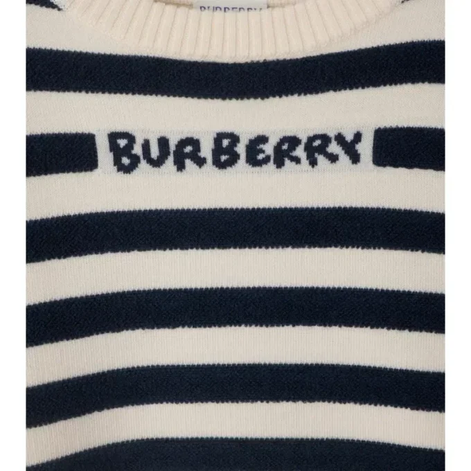 Logo Striped Wool Sweater