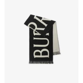 Logo Wool Scarf