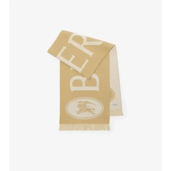 Logo Wool Scarf