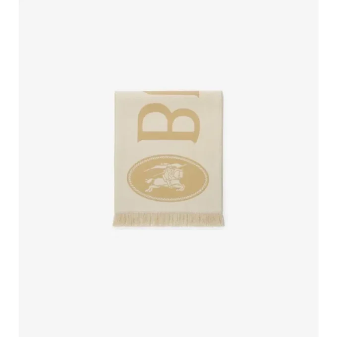Logo Wool Scarf