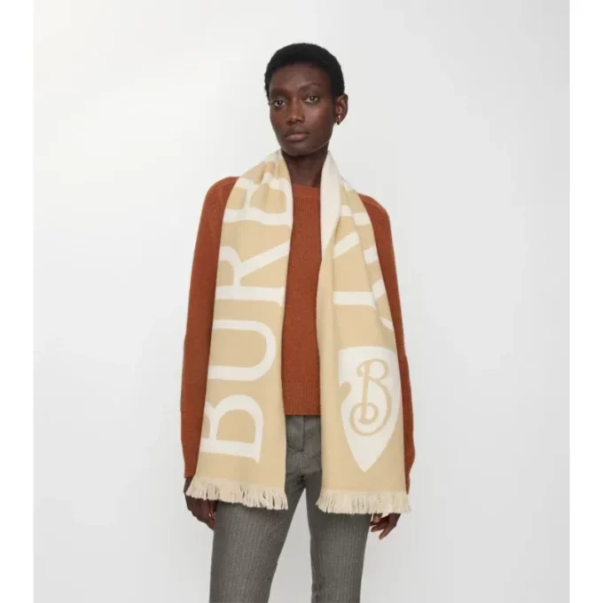 Logo Wool Scarf