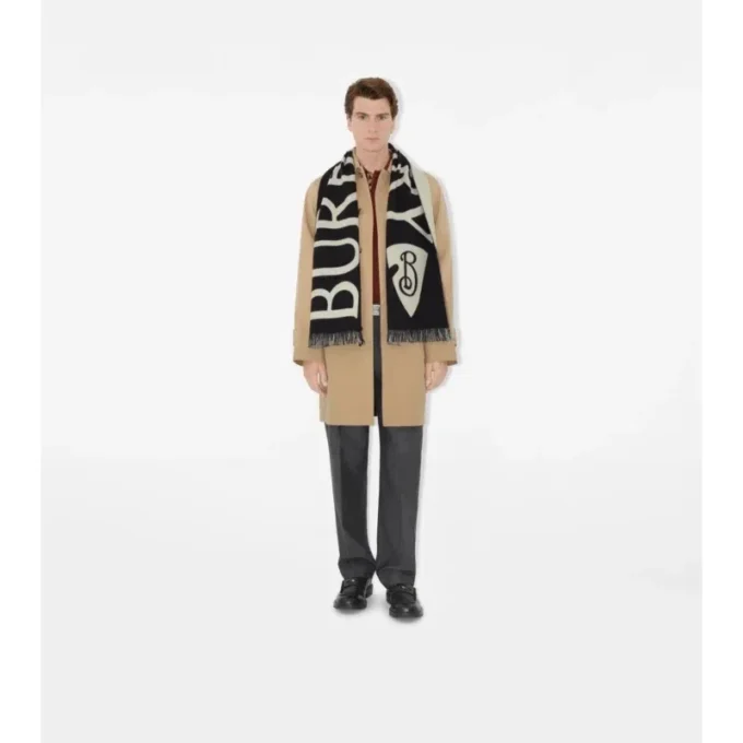 Logo Wool Scarf