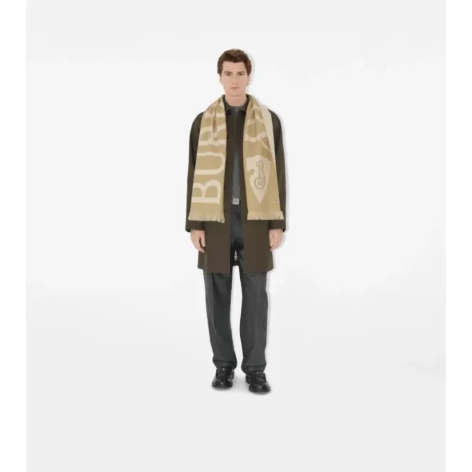 Logo Wool Scarf