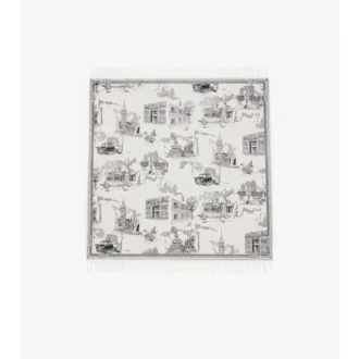 London Landmarks Cashmere Wool Blanket