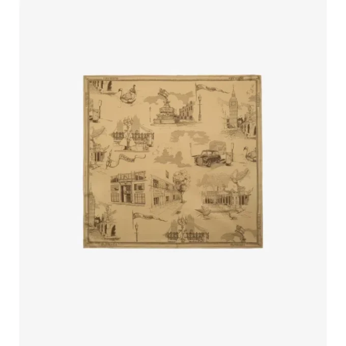 London Landmarks Silk Scarf