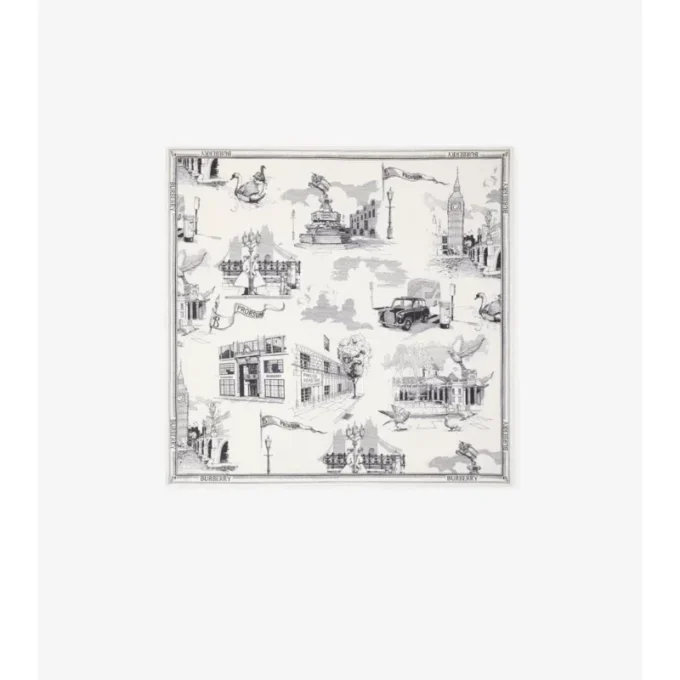 London Landmarks Silk Scarf