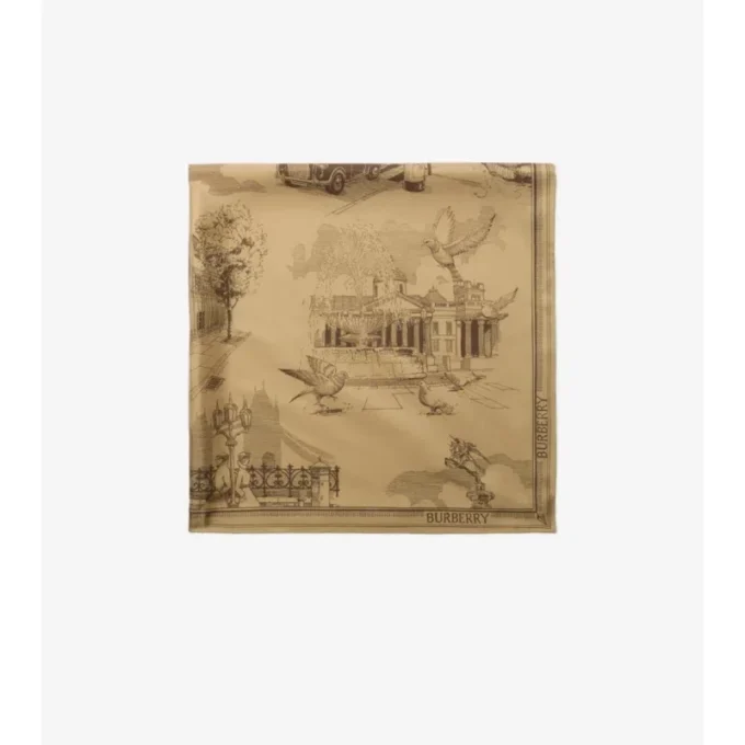 London Landmarks Silk Scarf