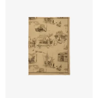 London Landmarks Wool Silk Scarf