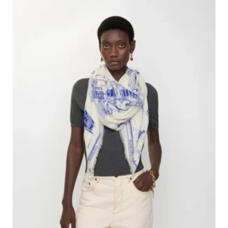 London Landmarks Wool Silk Scarf