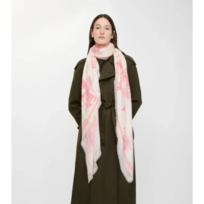London Landmarks Wool Silk Scarf