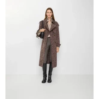 Long Baroque Viscose Blend Fitzrovia Trench Coat
