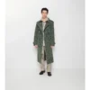 Long Baroque Viscose Blend Trench Coat