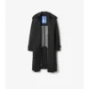 Long Bonded Stretch Wool Trench Coat