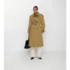 Long Canvas Fitzrovia Trench Coat with Warmer